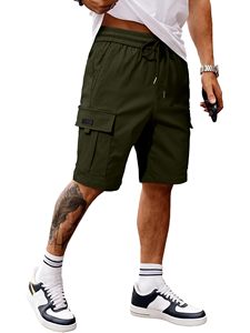 Men's Olive Green Cargo Shorts Men’s Premium Summer Shorts Breathable Lightweight Fabric for Casual & Outdoor Wear - Product Image 1