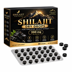 OEM/ODM Gotas Secas de Shilajit 200mg, Tabletas de Resina de Shilajit Purificada Premium con 82%+ de Ácido Fúlvico para Energía y Apoyo Inmunológico - Product Image 1
