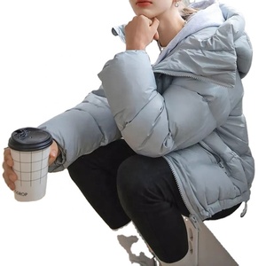 OEM vente en gros, nouvelle veste en duvet, mode décontractée, blanche, hiver, manches bouffantes, 2022 - Product Image 4