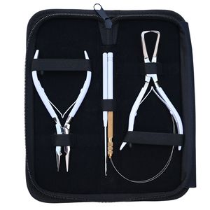 Complete Hair Extension Tools Kit <b>Beads</b> Crimping MicroLink Removal Plier Pulling Hook Threading Loop Accessories Set - Product Image 6