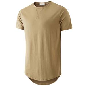 Camiseta Larga para Hombre con Espalda Caída, 240 GSM, Tejido de Algodón Pesado, Estilo Urbano, Suministro de Fábrica OEM, Bajo MOQ, Envío a Todo el Mundo - Product Image 4