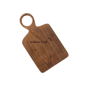 Classic Style Acacia Wood Cheese <b>Board</b> Multifunction Wooden Kitchen <b>Tools</b> Platter Rectangle Shape Chopping Blocks With Handle - Product Image 1