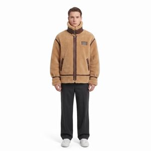 Chaqueta de Piloto Personalizada con Forro de Piel de Oveja, Chaqueta de Cuero B-6 Extra Grande para Hombre, Fabricante de Ropa de Calle OEM - Product Image 1