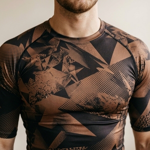 Custom <b>Men</b> <b>Compression</b> Fitness Wear Half Sleeve Running Workout Training Athletic <b>Shirt</b> - Product Image 6