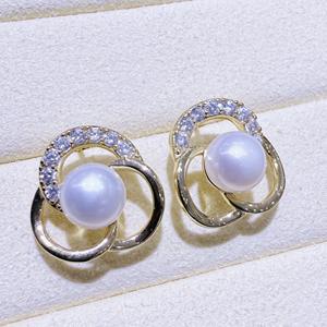 Pendientes de Perlas de Agua Dulce para Mujer, Estilo Instagram, Simple y Exclusivo, Diseño Retro Famoso en Internet - Product Image 2