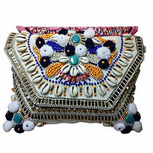 Indien Boho Designer Style Bohème À La Main Femmes Messenger Sacs À Bandoulière Toile Embrayage Soirée Shopping Partie En Gros Sacs - Product Image 1
