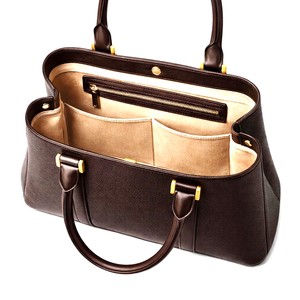 Royaa Full Grain Pebbled Leather Structured Trapezoid Tote Top Handle Purse Minimalist Work Bag Beach Zipper Closure - Product Image 4