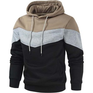 Sweat-shirt à capuche pour homme, coupe classique, tricoté, manches longues, style décontracté, automne, polyester et coton, pour adultes - Product Image 5