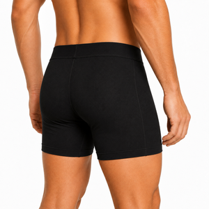 Calzoncillos bóxer de spandex para hombre con estampado por transferencia térmica, transpirables, de tiro medio, de tejido de punto, marca personalizada - Product Image 6