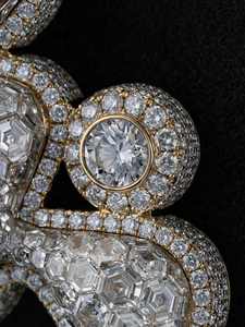 Colgante de Lujo Personalizado con Moissanita VVS Helada, Plata 925, Estilo Hiphop, Corte Princesa, Diseño de Letra Personalizada - Product Image 3