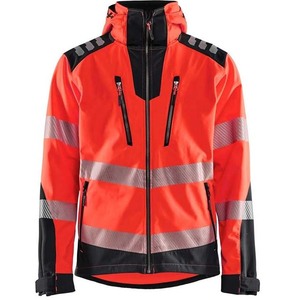 ZOHSUB POWER INDUSTRY High Visibility ANSI Class 1 Reflective Safety Jacket for Men Women LED Flash <b>Waterproof</b> Hood Pockets <b>Work</b> - Product Image 1