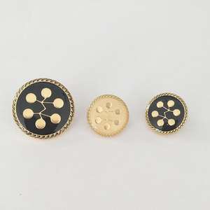Botones Personalizados con Eslabón Dorado, Logotipo Grabado, Diseño Decorativo, Lavables, Ecológicos, de Aleación de Cobre y Zinc Pulido de Alta Calidad - Product Image 3