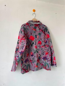 Animal Print Women's Quilted <b>Blazer</b> Full Sleeve Turn-down Collar Single Breasted Cotton Spring <b>Jacket</b> Pockets Reversible <b>Girls</b> - Product Image 3