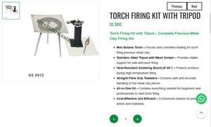 Torch Firing Kit With Tripod Jewelry Tools Precious Metal <b>Clay</b> Firing <b>Set</b> Heat Resistant Board Tweezers Hand Tools GS 391C - Product Image 3