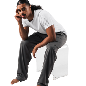 Pantalones Deportivos Grises para Hombre, Corte Recto Clásico, Ligeros, para Entrenamiento, Cintura Elástica, Suministro al por Mayor OEM - Product Image 3