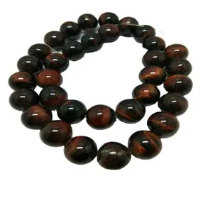 Red Tiger Eye Edelsteen Kralen 12Mm Crystal Healing Gegraveerde Usui Reiki Symbolen Edelsteen Positieve Energie Edelsteen