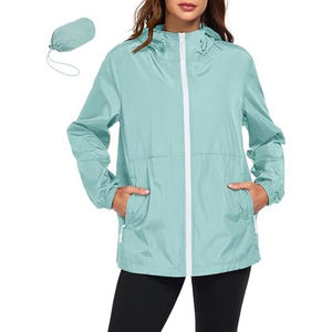 Chaqueta Cortavientos Impermeable con Logotipo Personalizado para Mujer, Chaqueta Deportiva de Alta Calidad para Equipos Deportivos - Product Image 4