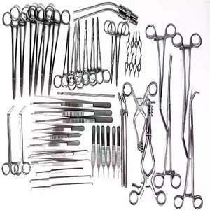 Juego de 52 Instrumentos para Cirugía Cardíaca y Vascular, Herramientas Quirúrgicas para Cirugía General y Mayor, Toracotomía, para Cirujanos Vasculares - Product Image 1