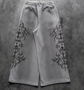 OEM 2026 High Street Gothic Graphic Pants Men Oversized Baggy Sweatpants Vintage Acid Wash Joggers Fashion Bottoms - Product Image 2