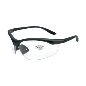 Lunettes de sécurité bifocales ANSI Z87.1 avec une augmentation de +1,0 à +3,5 dioptries et des plaquettes nasales souples en TPR pour une protection oculaire confortable - Product Image 1
