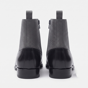 Botas de Tobillo de Cuero Unisex con Logotipo Personalizado, Botines de Cuero 100% con Cierre Lateral para Hombre y Mujer - Product Image 4