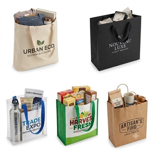 Sacs de courses à fond carré de qualité supérieure avec fermeture éclair pour l'emballage alimentaire, la vente au détail et la promotion en épicerie - Product Image 4
