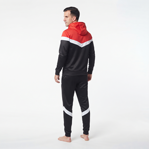Ensemble de survêtement décontracté pour homme en polyester à capuche, coupe régulière, style streetwear, tenue de sport, vente en gros - Product Image 6