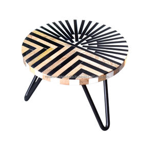 Plateau en bois de qualité supérieure et table d'appoint en métal élégante, durable et idéale pour tout espace au prix du marché du fournisseur. - Product Image 6