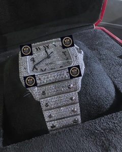 Reloj Mecánico Automático de Lujo Imperial Jewels de Acero Inoxidable con Moissanita, GPS, Resistencia al Agua de 10 Bares, Totalmente Adornado con Diamantes, Números Árabes - Product Image 2