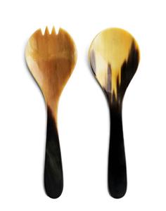 Handcrafted Buffalo Horn Cutlery Set with Integrated Horn Handle Mirror Polish (68 Inches) Eco-Friendly for Dining & Serving - Product Image 5