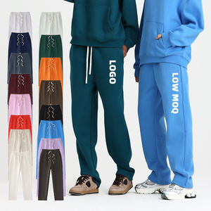 Pantalon de jogging décontracté pour homme, coupe droite, en molleton épais, motif, grandes tailles, en tissu French Terry – Nouvelle collection très prisée - Product Image 1