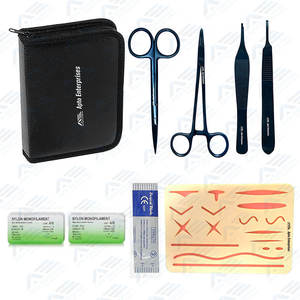 Kits de práctica veterinaria Instrumento médico Kit de práctica de sutura completa de acero inoxidable de calidad superior Kit de entrenamiento quirúrgico - Product Image 1