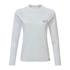 Camiseta de Manga Larga para Mujer, Ligera, de Spandex/Nailon, con Costuras Planas, de Secado Rápido, Protección UV, para Deportes Acuáticos, Personalizable - Product Image 6