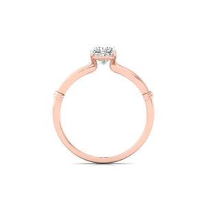 086 Carat <b>Cushion</b> Cut Lab Grown Diamond Solitaire <b>Ring</b> 10K Gold Plated Luxury Jewelry for Women Engagement <b>Wedding</b> Gift - Product Image 3
