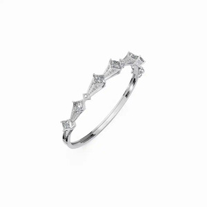 Brazalete de Oro Amarillo de 14K con Diamantes Cultivados en Laboratorio en Forma de Cometa Geométrica - Joyería para Fiestas de Compromiso y Regalos - Product Image 4