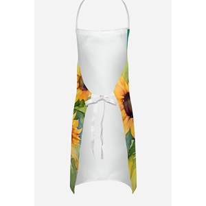 Delantal de acuarela de girasoles Multicolor grande, servidor de cocina Unisex para cocinar, manualidades para hornear, jardinería para adultos, hombres y mujeres - Product Image 4