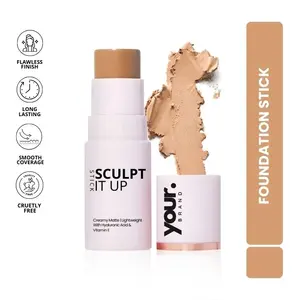 Fond de teint en stick pour le visage, imperméable, naturel, couvrance totale, correcteur avec pinceau - Product Image 2