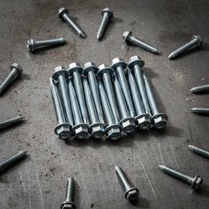 สกรูเจาะยึดหัวหกเหลี่ยมแบบพรีเมียม (เมตริก/นิ้ว) ชุบสังกะสี เกรด 8 สำหรับงานหนัก ทนทานต่อการกัดกร่อน เกลียวหยาบลึก - Product Image 1