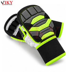 Gants d'entraînement Kudo modernes, vert néon, rembourrés, pour arts martiaux, personnalisation de marque, équipement sportif, fournisseur en gros - Product Image 3