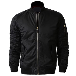 2026 New Wholesale Custom Sublimation Front Logo Stand Collar Winter Mens Bomber Jacket Plus Size Breathable High Quality OEM - Product Image 6