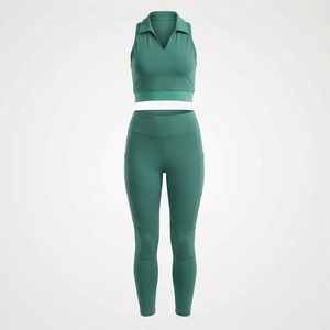 Conjunto de Yoga para Mujer de Alta Calidad en Oferta, Material Spandex y Poliéster, Diseño Único, Ropa Deportiva, Ropa de Entrenamiento - Product Image 1