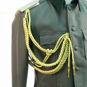 OEM Wholesale BEHRAM INTERNATIONAL High Quality Customized Tactical Uniform Gold <b>Silver</b> <b>Wire</b> Aiguillette Handmade Cords Metal - Product Image 4