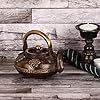 Traditional Chinese Metal Tea <b>Kettle</b> With Lid And Handle Decorative Pattern Design - Product Image 4
