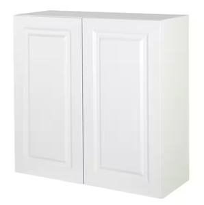 W3630 ตู้ครัวติดผนังสีขาว ประตูคู่ พร้อมประกอบ - Product Image 1