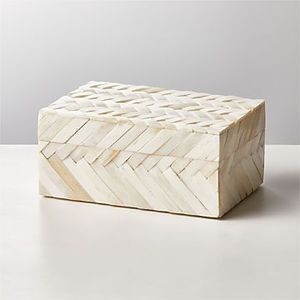 Handmade Natural Bone Inlay Decorative Storage Box for Jewelry and Dry Fruits Tableware - Product Image 2