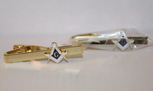 Pinza de Corbata Decorativa Masónica de Color Dorado, Hecha en Gran Bretaña, de Primera Calidad, Nueva, Personalizada - Product Image 3