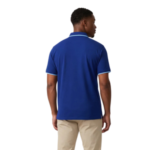 Jack and Jill Unisex Adult Polo Navy Cotton <b>Classic</b> Fit Shirt Casual Short Sleeve Smart Casual Everyday Wear Top - Product Image 2