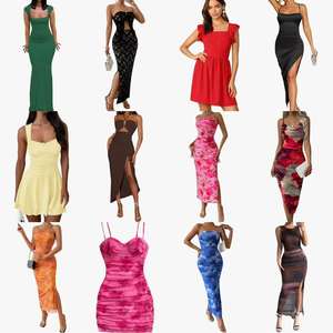 <span class=keywords><strong>Vestidos</strong></span> Casuales de Mezclilla con Encaje <span class=keywords><strong>para</strong></span> Mujer, Estilo Sshein, Venta al por Mayor, Estilos Variados, Envíos de Ropa y Prendas de Vestir - Product Image 3