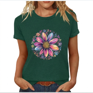 Camiseta de Mujer de Manga Corta de Secado Rápido, Transpirable, con Detección de Agujas, Ajuste Regular, Precio Mayorista, Superventas - Product Image 2