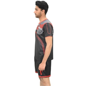 เสื้อฟุตบอลพิมพ์ลายซับลิเมชันชุดเสื้อฟุตบอลระบายอากาศชุดเครื่องแบบทีมโรงเรียนชุดกีฬาฟุตบอล - Product Image 2